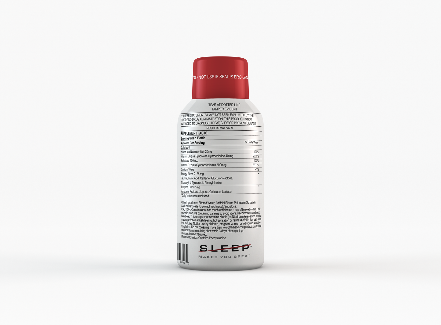 Don't Sleep Energy Shot - Red Berry (12 Pack)